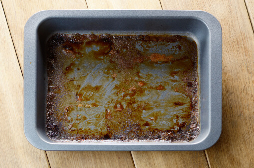 aangekoekte oven