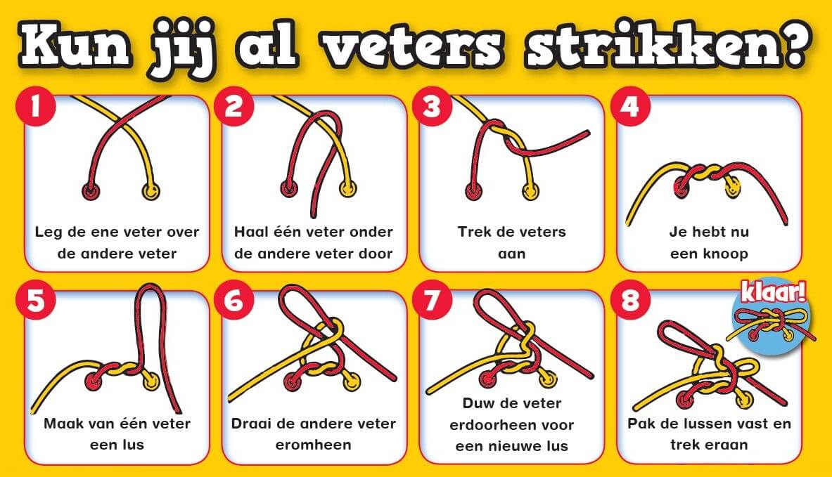 Dit is echt super handig: zo strik je je veters in slechts 1 seconde!  Sneller kan het niet, wow! - Tips en Weetjes